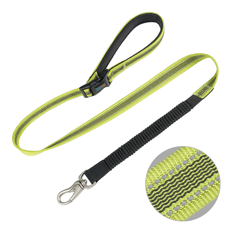 Reflective Multifunction Elastic Dog Leash with Matte Clip Buy reflective nylon dog leash