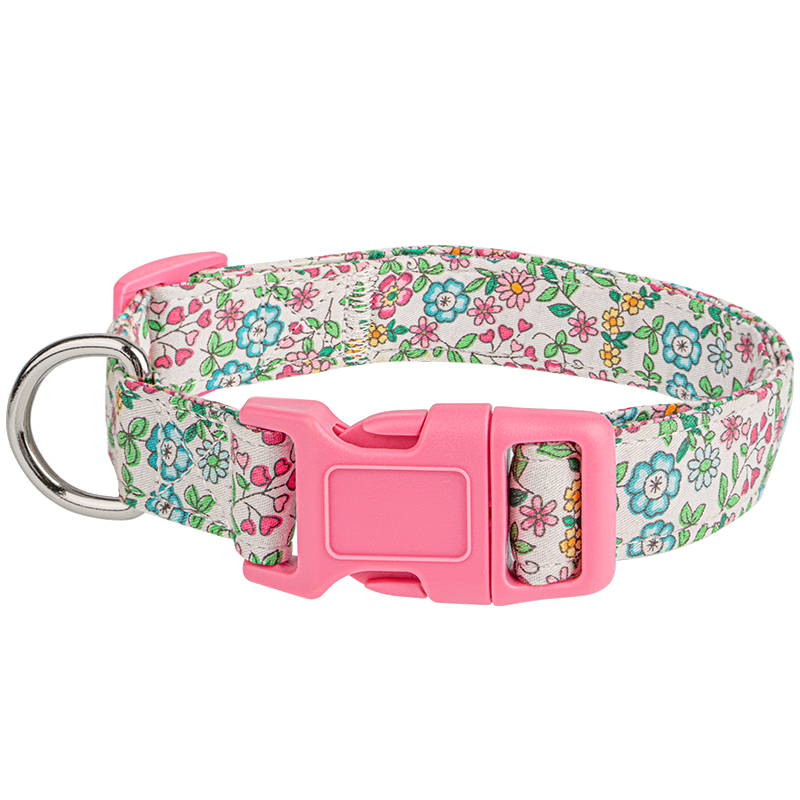 Country Style Pure Cotton Dog Collar with Customized Pattern Buy